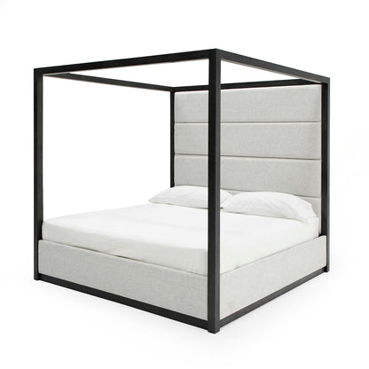 Modrest Manhattan - Contemporary Canopy Grey Bed