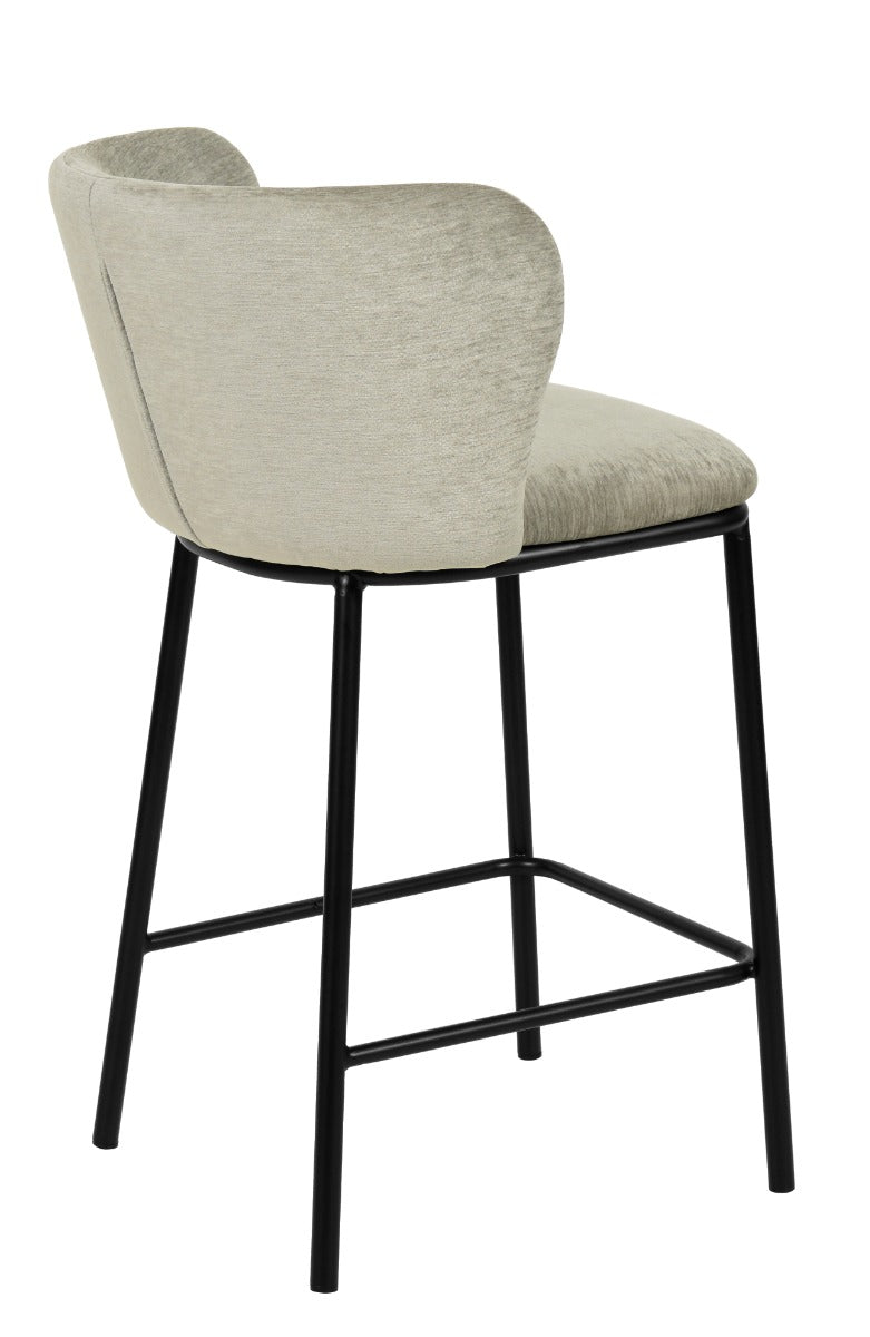 Modrest Bessie - Modern Grey Counter Stool Set of 2