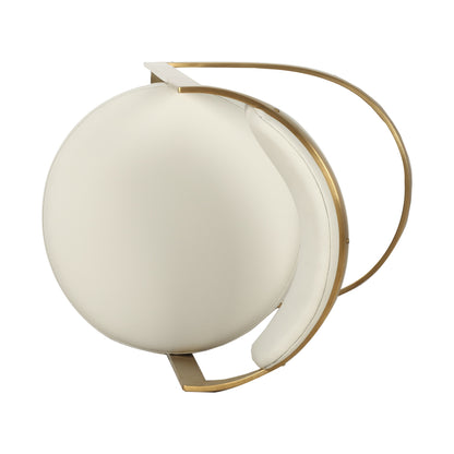 Modrest Shandra - Beige Pleather + Gold Counter Stool