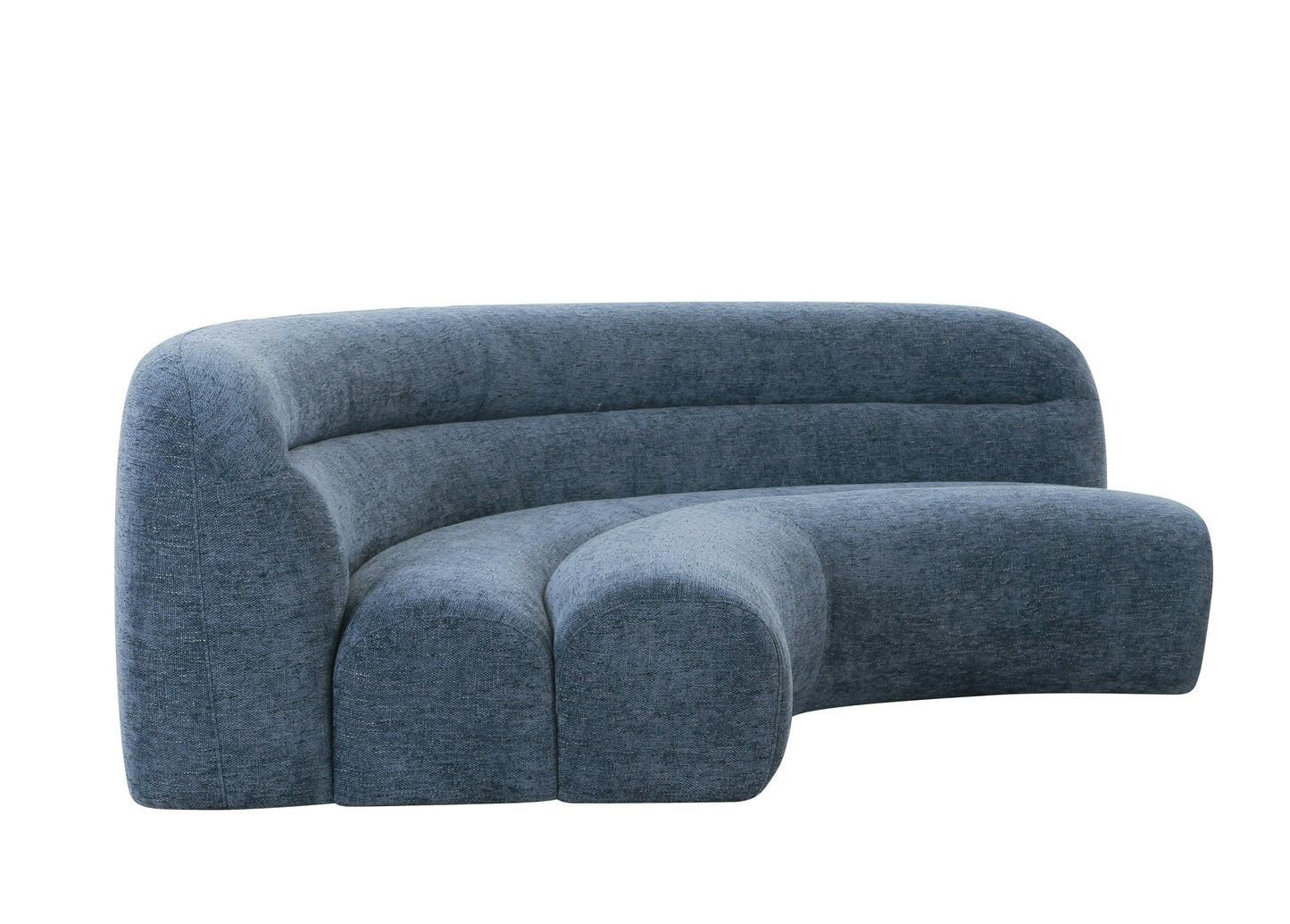 Divani Casa Forman - Modern Blue Fabric Modular Corner Sectional Seat