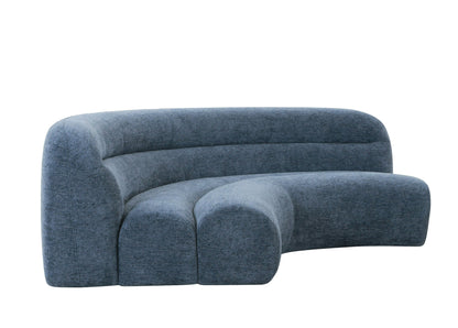 Divani Casa Forman - Modern Blue Fabric Modular Corner Sectional Seat