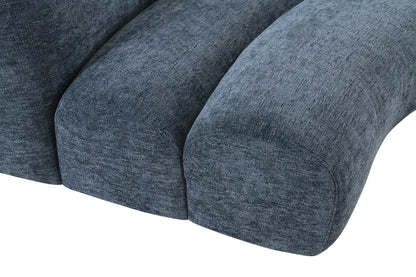 Divani Casa Forman - Modern Blue Fabric Modular Corner Sectional Seat