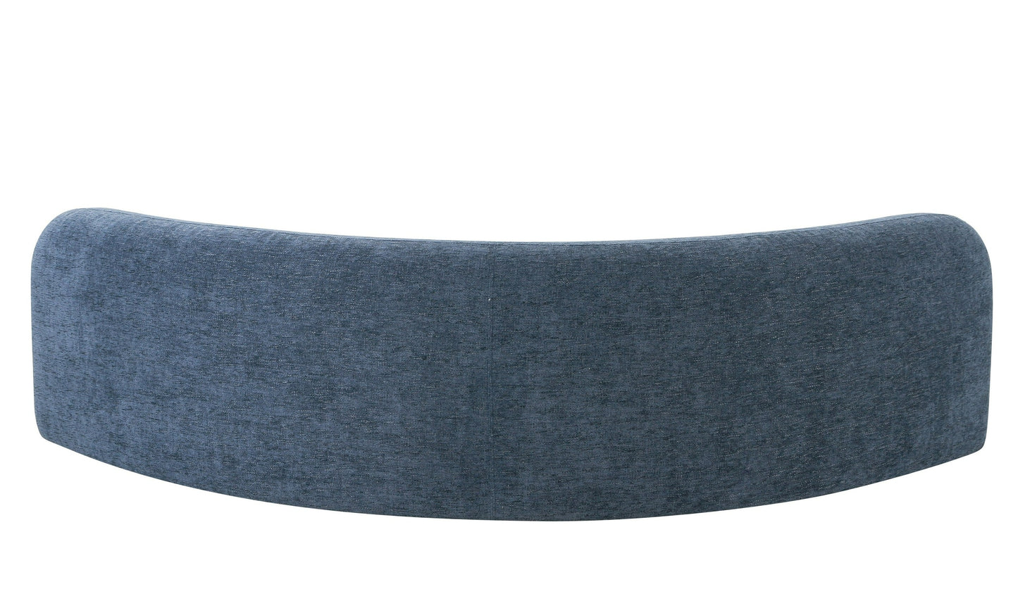 Divani Casa Forman - Modern Blue Fabric Modular Corner Sectional Seat