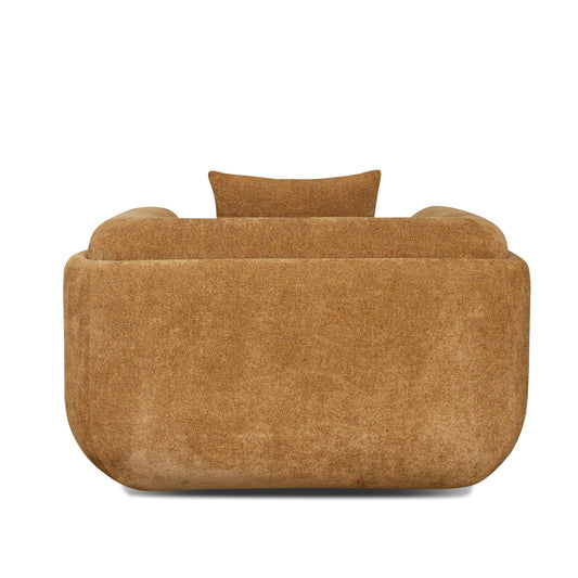 Divani Casa Tiene - Modern Orange Fabric Chair