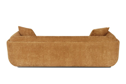 Divani Casa Tiene - Modern Orange Fabric 3-Seat Sofa