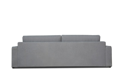 Divani Casa Loki - Modern Grey Fabric 4-Seat Sofa