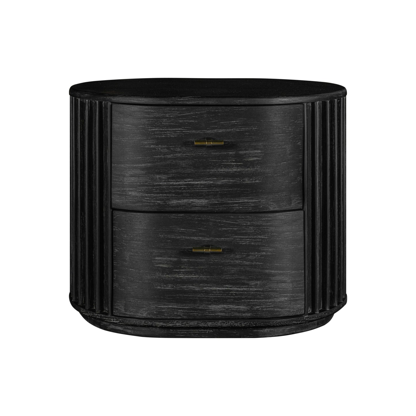 Modrest Fields - Modern Black Acacia Bedroom Set