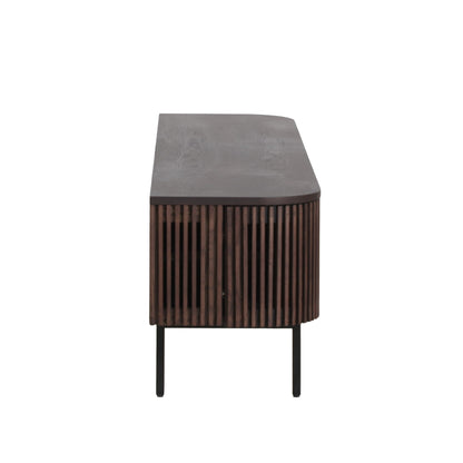 Modrest Clifton - Modern Smoked Ash Tall TV Stand