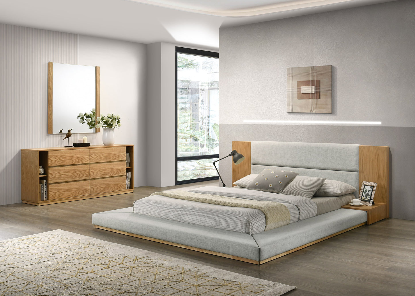 Nova Domus Jagger Modern Natural Oak Bedroom Set