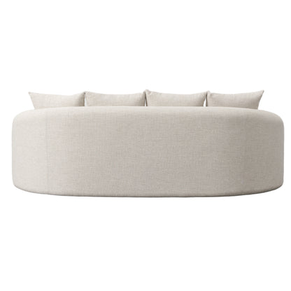 Renava Tabarca - Outdoor Beige Fabric 3 Seat Sofa