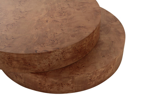 Modrest Ely - Modern Faux Burl Coffee Table