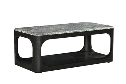 Modrest Marco - Modern Black & White Granite Coffee Table