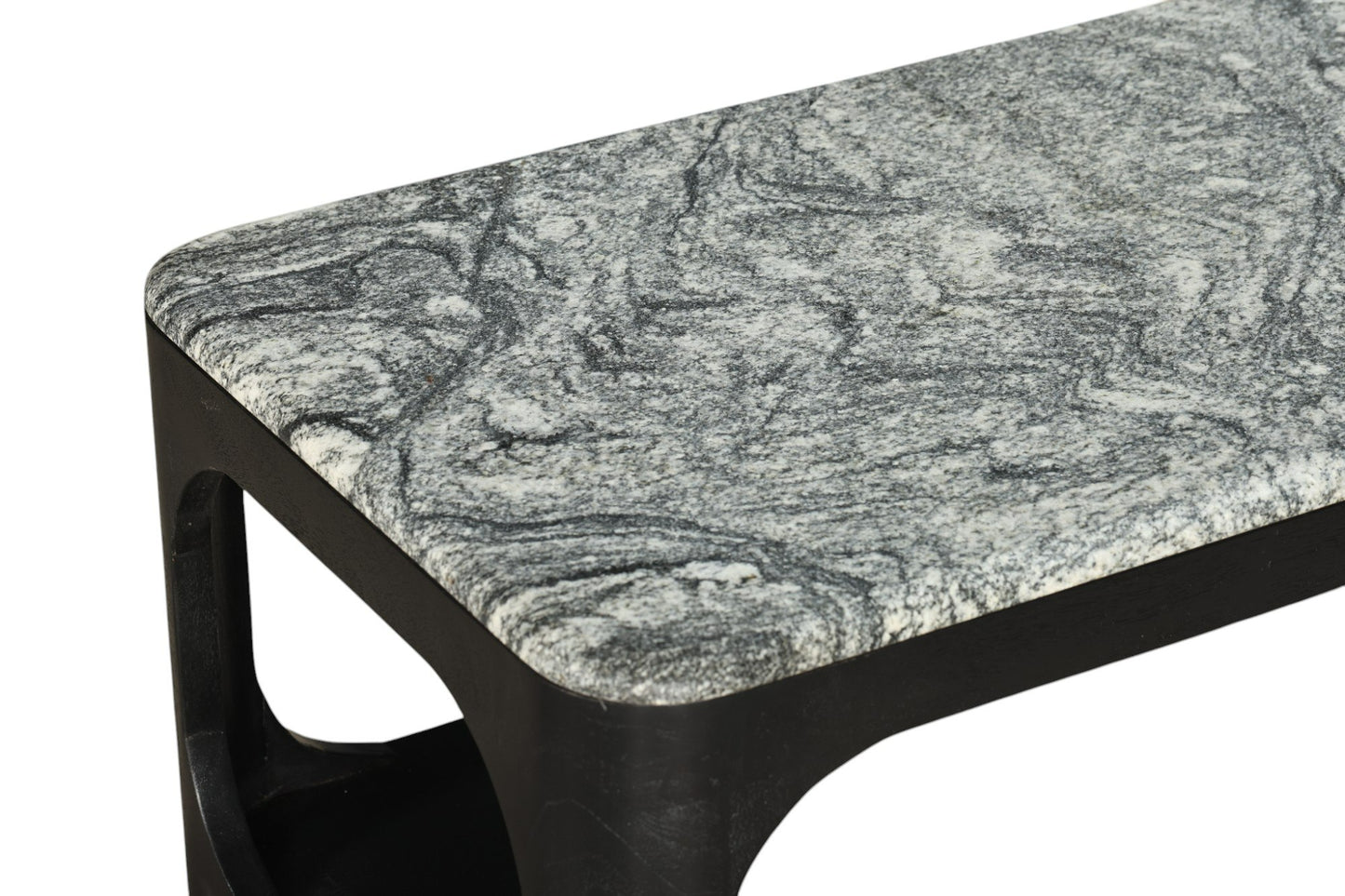Modrest Marco - Modern Black & White Granite Coffee Table