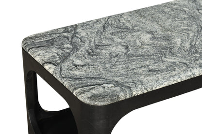 Modrest Marco - Modern Black & White Granite Coffee Table