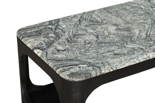 Modrest Marco - Modern Black & White Granite Coffee Table