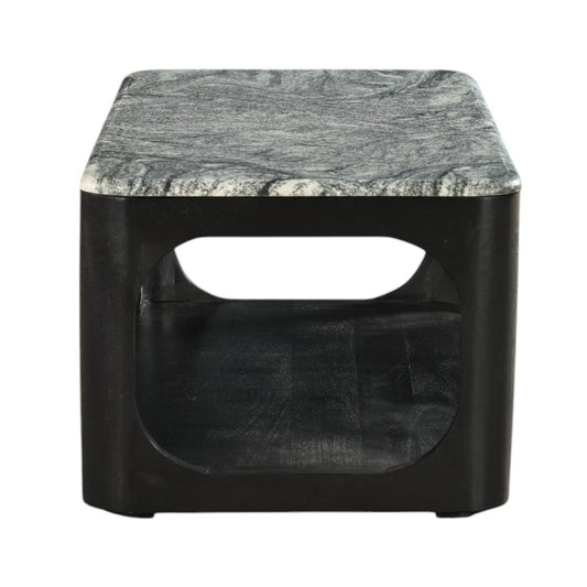 Modrest Marco - Modern Black & White Granite Coffee Table