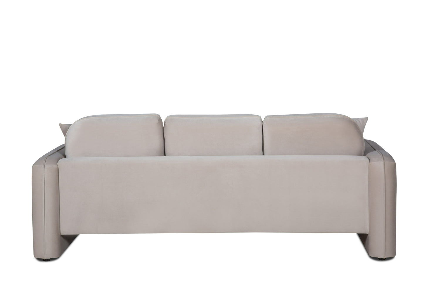 Divani Casa Gaston - Modern Taupe Velvet Sofa Set