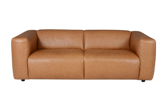 Divani Casa Atka - Modern Brown Leather Sofa