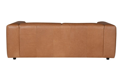 Divani Casa Atka - Modern Brown Leather Sofa