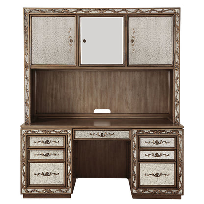 Orianne Executive Computer Desk W/Hutch