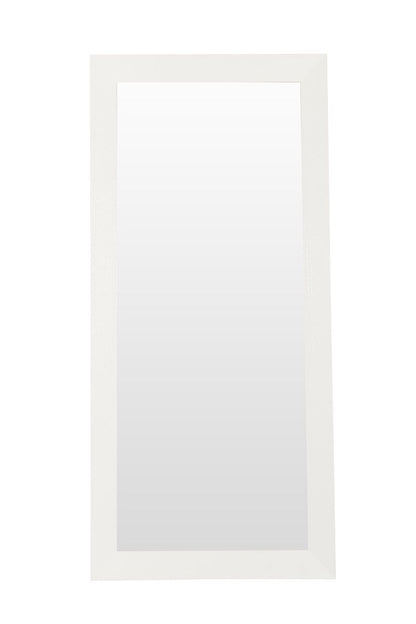 A&X Regal - Modern White Crocodile Floor Mirror