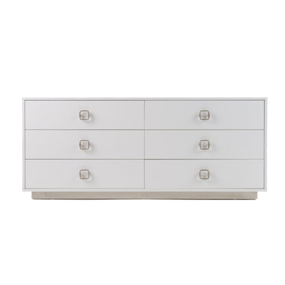 A&X Victoria - Modern White Crocodile Dresser