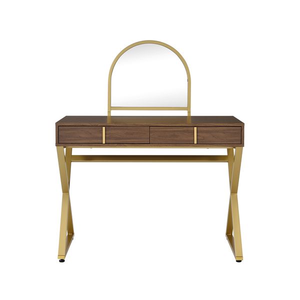 Coleen Vanity Desk W/Mirror & Jewelry Tray