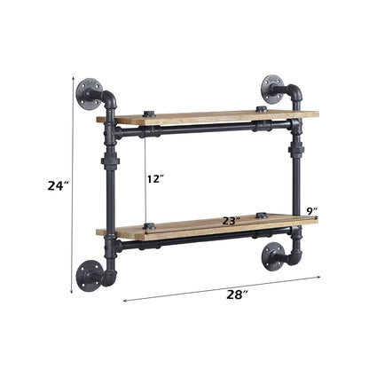 Brantley Wall Rack W/2 Shelves