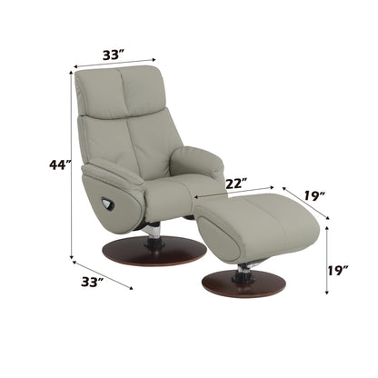 Kandoro MOTION ACCENT CHAIR W/SWIVEL & OTTOMAN
