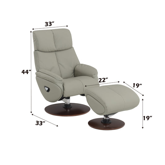 Kandoro MOTION ACCENT CHAIR W/SWIVEL & OTTOMAN