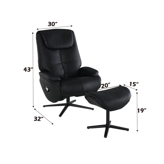 Labonita Motion Accent Chair W/Swivel & Ottoman