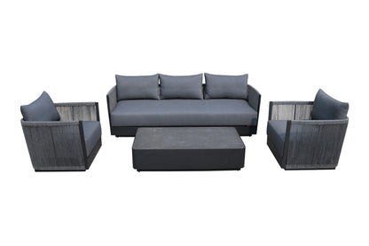 Renava Bali - Outdoor Black and Grey Sofa Set