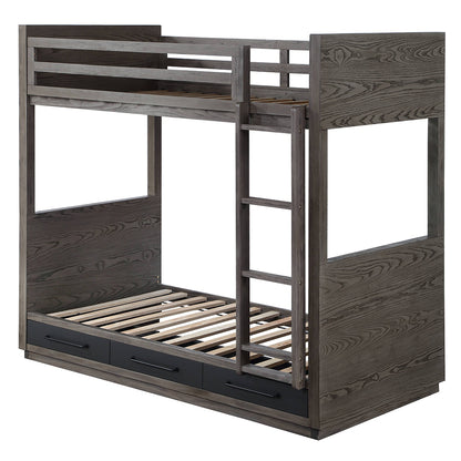Estevon Twin/Twin Bunk Bed W/Storage