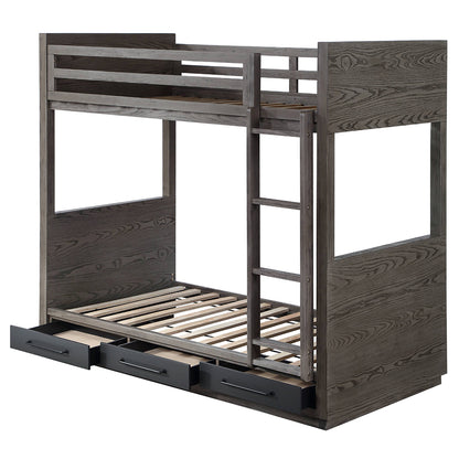 Estevon Twin/Twin Bunk Bed W/Storage