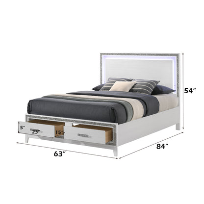 Haiden Queen Bed W/Led & Storage