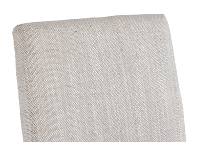 Modrest Beasley - Modern Off-White Linen + Brass Counter Chair