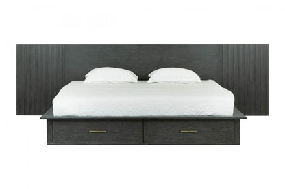 Modrest Manchester- Contemporary Dark Grey Bedroom Set