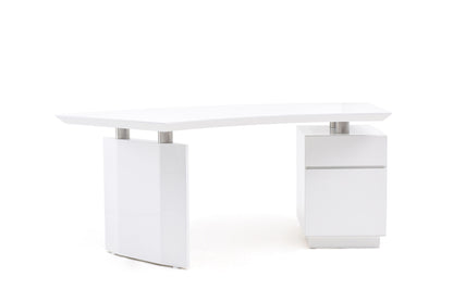 Modrest Stanford Modern White Office Desk