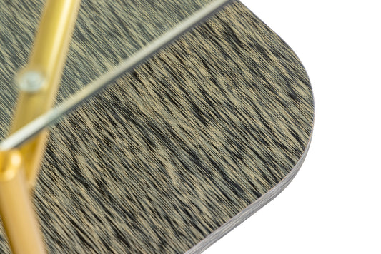 Modrest Cari - Glam Gold + Glass End Table