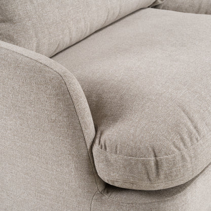 Divani Casa Chantry - Modern Grey Sand Fabric Sectional Sofa