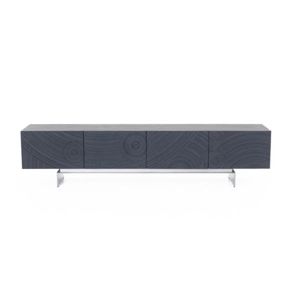 Lamod Cirque - Modern Black Ash TV Stand