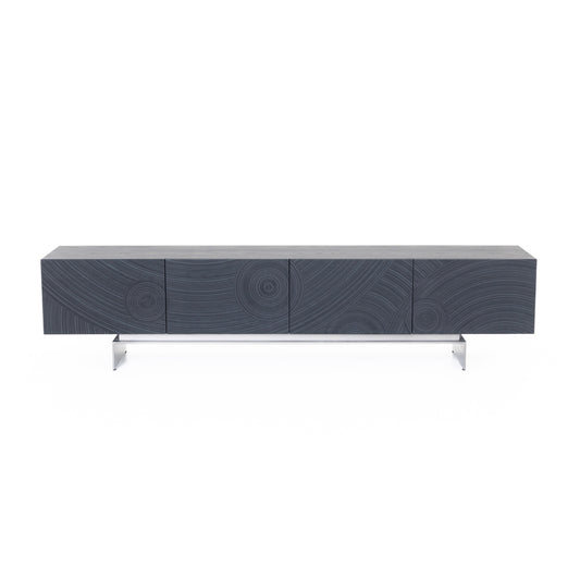 Lamod Cirque - Modern Black Ash TV Stand