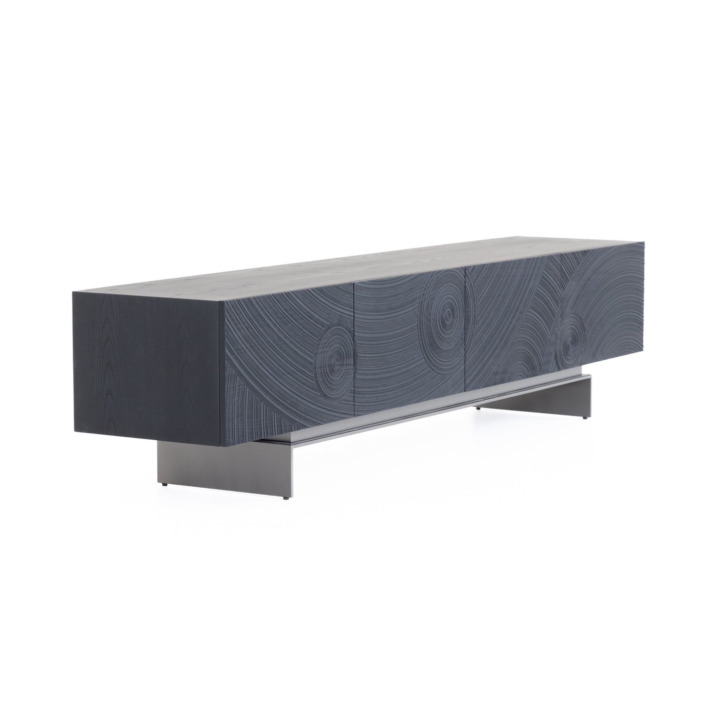 Lamod Cirque - Modern Black Ash TV Stand