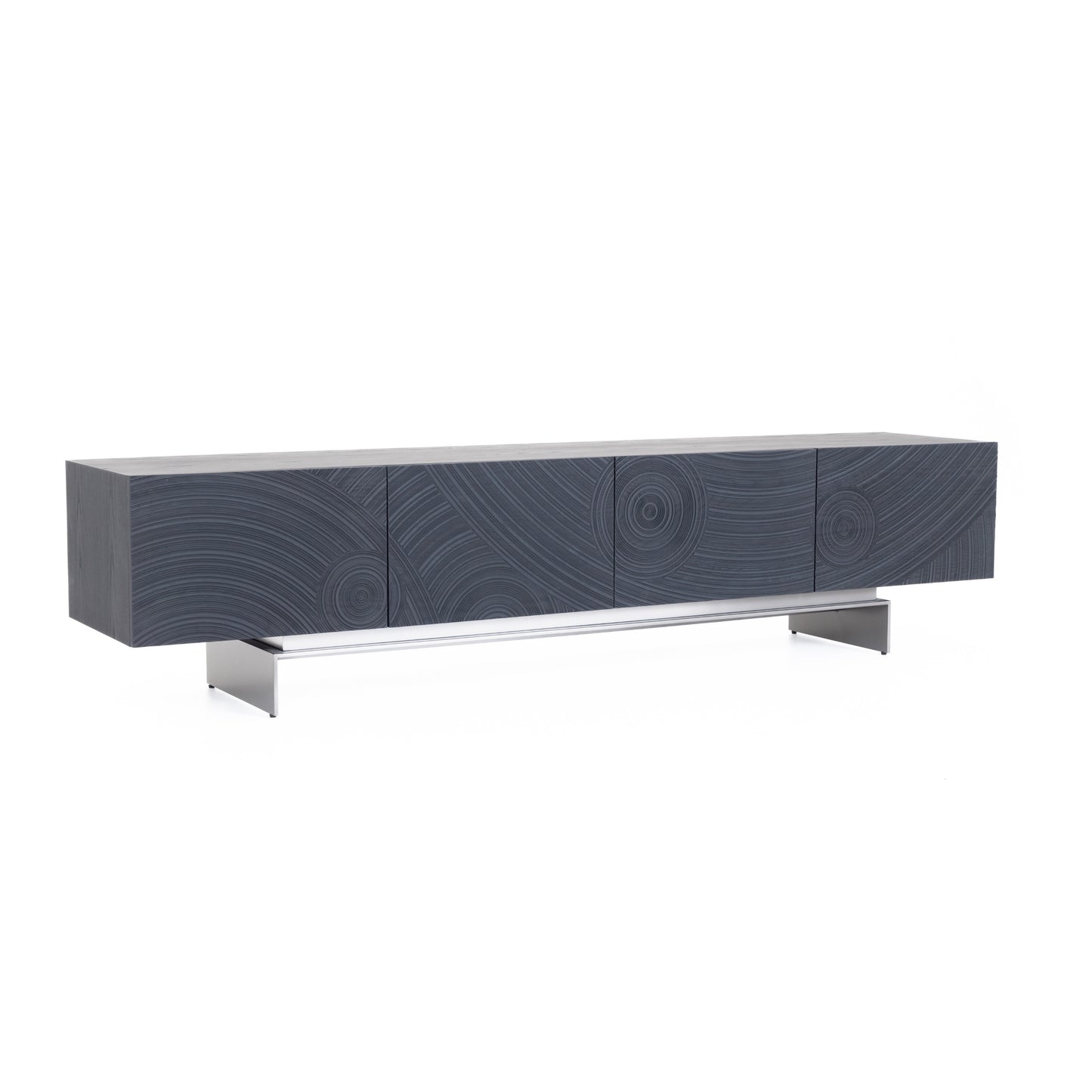 Lamod Cirque - Modern Black Ash TV Stand
