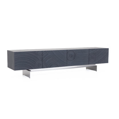 Lamod Cirque - Modern Black Ash TV Stand