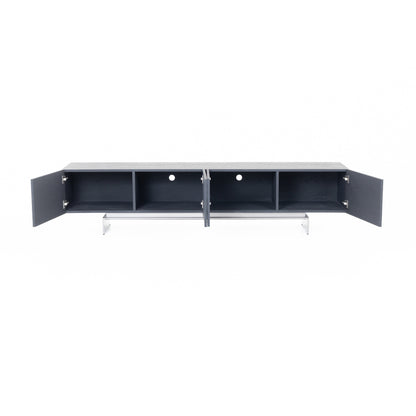 Lamod Cirque - Modern Black Ash TV Stand