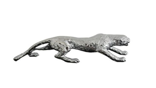 Modrest Jaguar Modern Silver Sculpture 24"