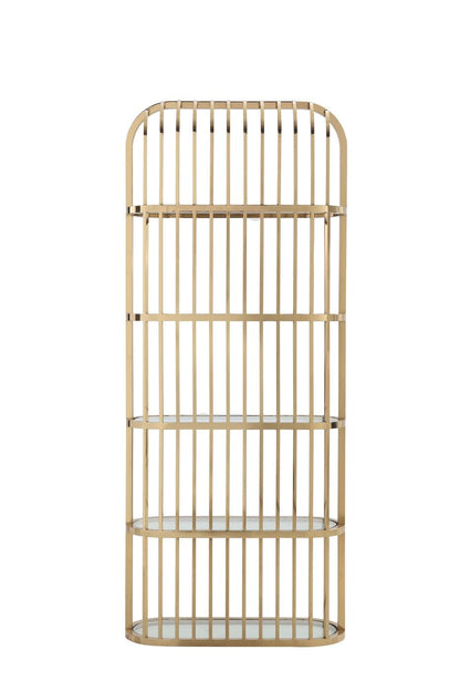 Modrest Doral - Clear Glass & Gold Shelf