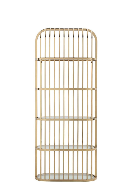 Modrest Doral - Clear Glass & Gold Shelf