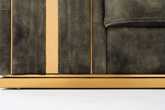 Divani Casa Dosie - Transitional Grey Velvet Chair